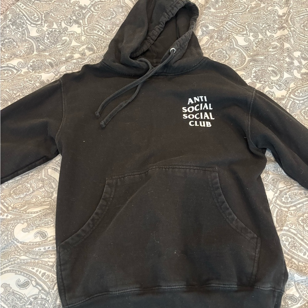 Anti Social Social Club Black Sweater Classic Design